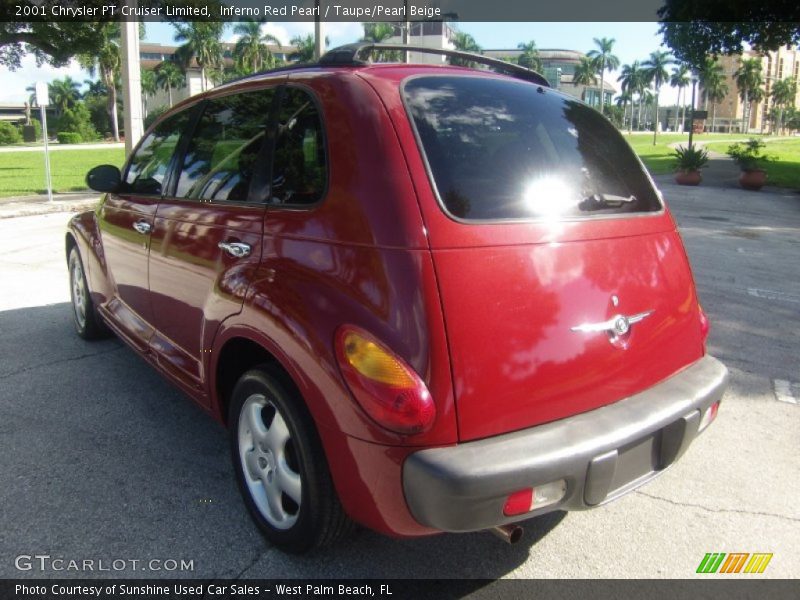 Inferno Red Pearl / Taupe/Pearl Beige 2001 Chrysler PT Cruiser Limited