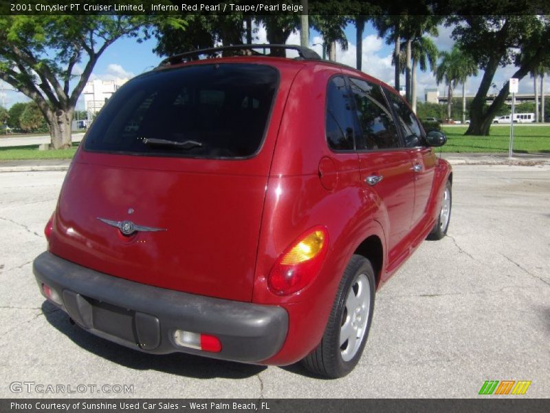 Inferno Red Pearl / Taupe/Pearl Beige 2001 Chrysler PT Cruiser Limited