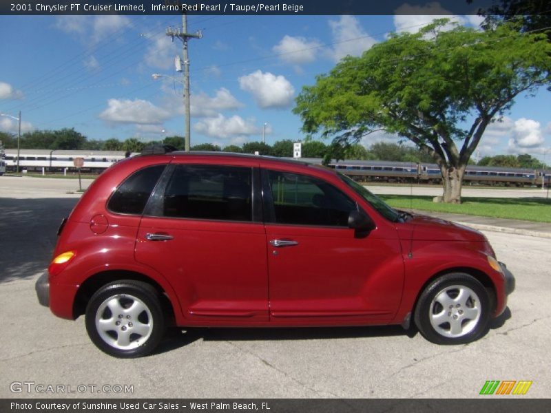 Inferno Red Pearl / Taupe/Pearl Beige 2001 Chrysler PT Cruiser Limited