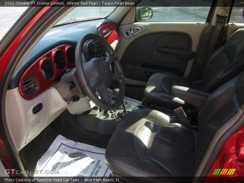 Inferno Red Pearl / Taupe/Pearl Beige 2001 Chrysler PT Cruiser Limited