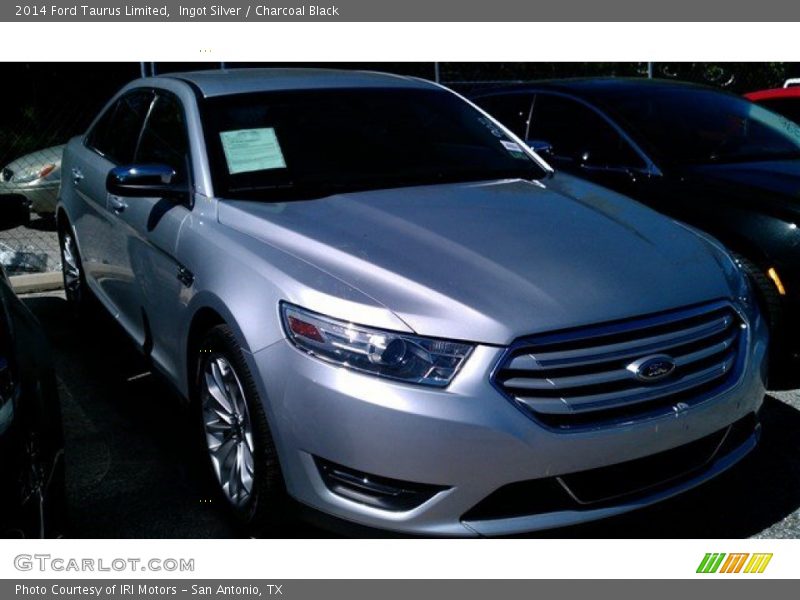 Ingot Silver / Charcoal Black 2014 Ford Taurus Limited