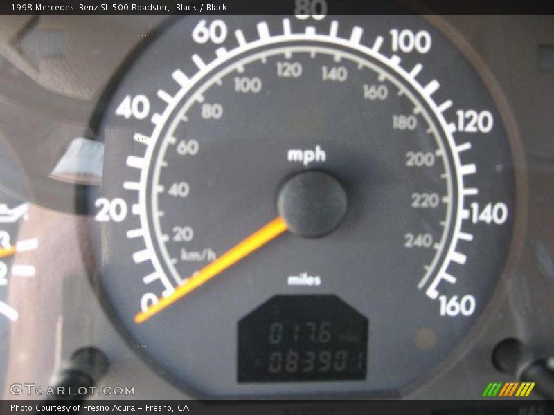 Black / Black 1998 Mercedes-Benz SL 500 Roadster