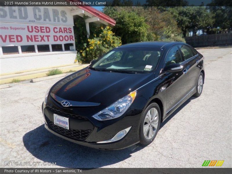 Eclipse Black / Camel 2015 Hyundai Sonata Hybrid Limited