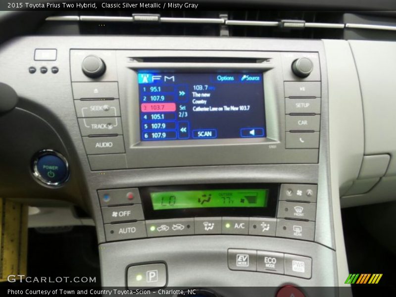 Classic Silver Metallic / Misty Gray 2015 Toyota Prius Two Hybrid