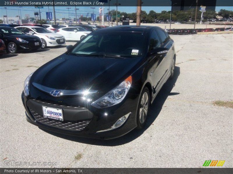 Eclipse Black / Gray 2015 Hyundai Sonata Hybrid Limited