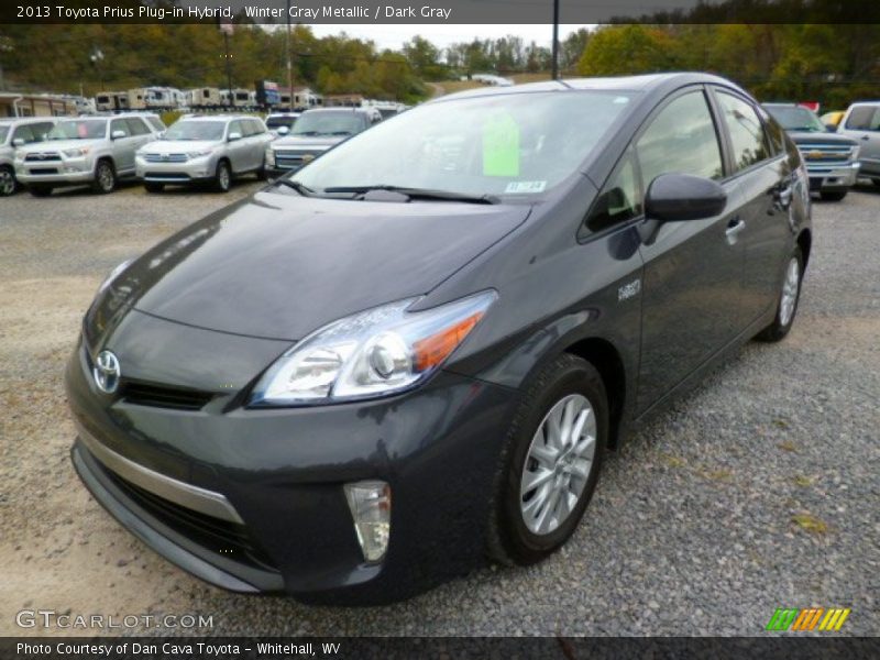 Winter Gray Metallic / Dark Gray 2013 Toyota Prius Plug-in Hybrid