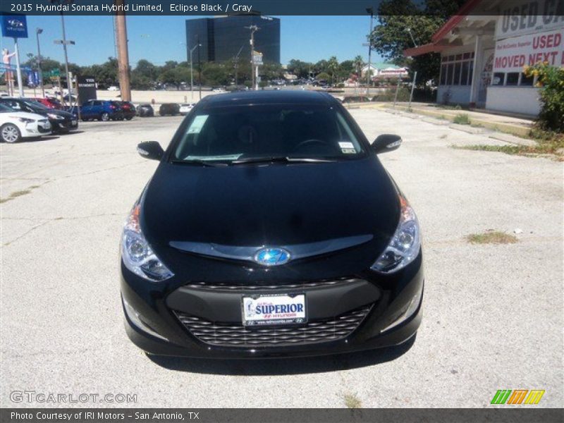 Eclipse Black / Gray 2015 Hyundai Sonata Hybrid Limited
