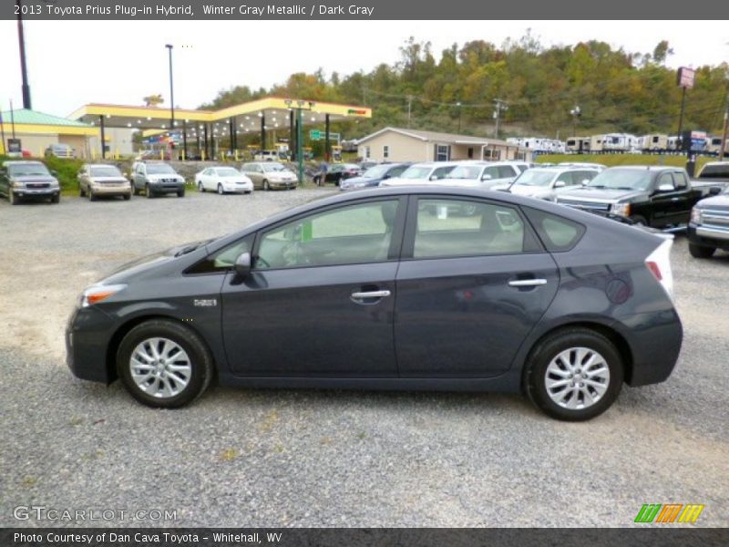 Winter Gray Metallic / Dark Gray 2013 Toyota Prius Plug-in Hybrid