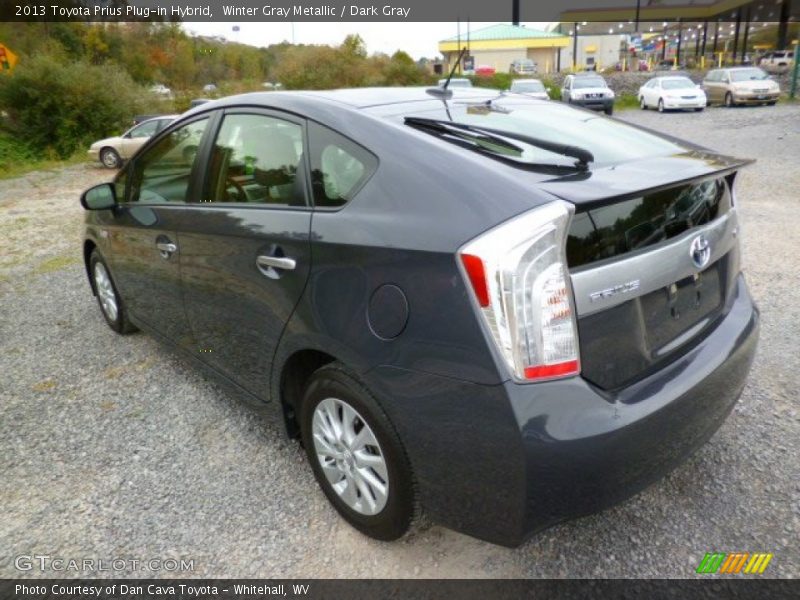 Winter Gray Metallic / Dark Gray 2013 Toyota Prius Plug-in Hybrid
