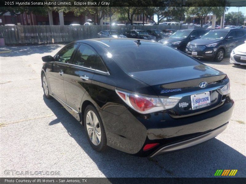 Eclipse Black / Gray 2015 Hyundai Sonata Hybrid Limited