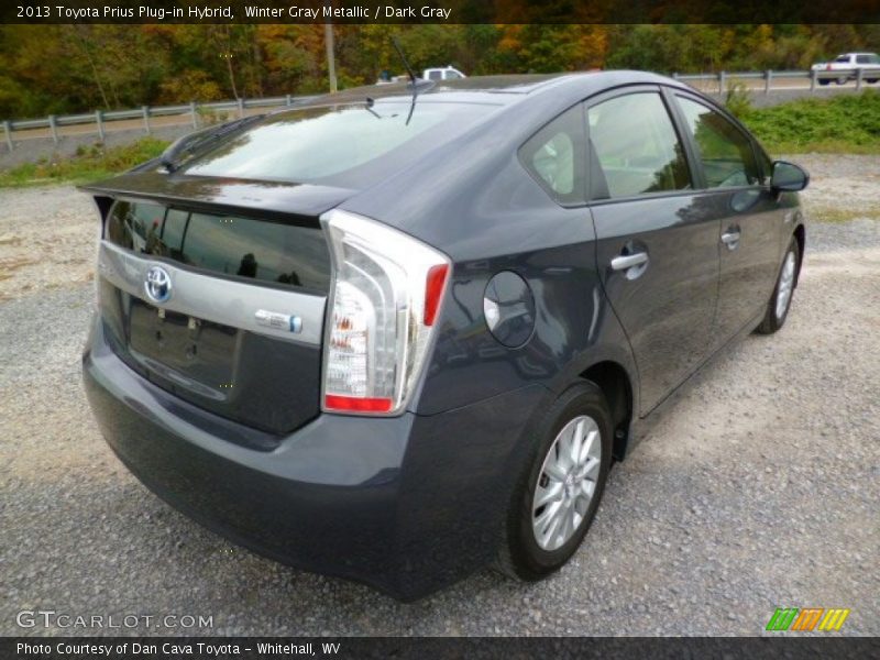 Winter Gray Metallic / Dark Gray 2013 Toyota Prius Plug-in Hybrid