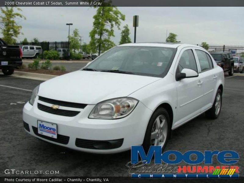 Summit White / Gray 2008 Chevrolet Cobalt LT Sedan