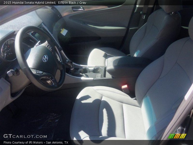 Eclipse Black / Gray 2015 Hyundai Sonata Hybrid Limited
