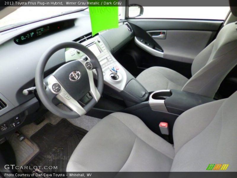 Winter Gray Metallic / Dark Gray 2013 Toyota Prius Plug-in Hybrid