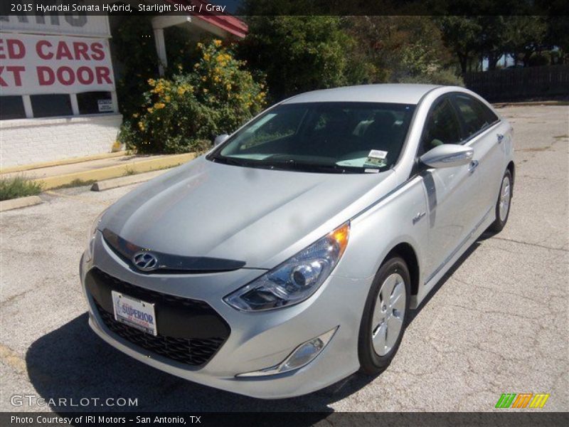 Starlight Silver / Gray 2015 Hyundai Sonata Hybrid