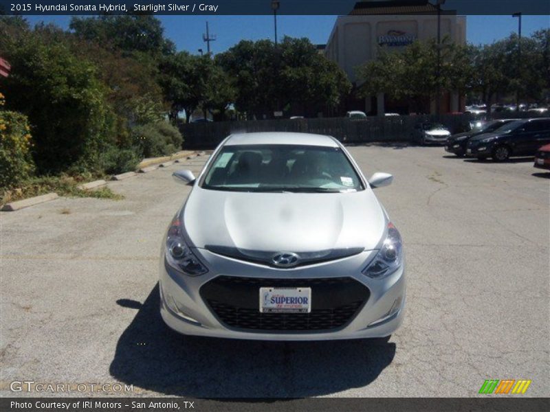 Starlight Silver / Gray 2015 Hyundai Sonata Hybrid