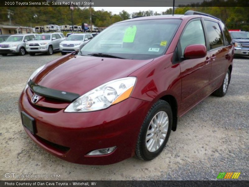 Salsa Red Pearl / Stone 2010 Toyota Sienna XLE