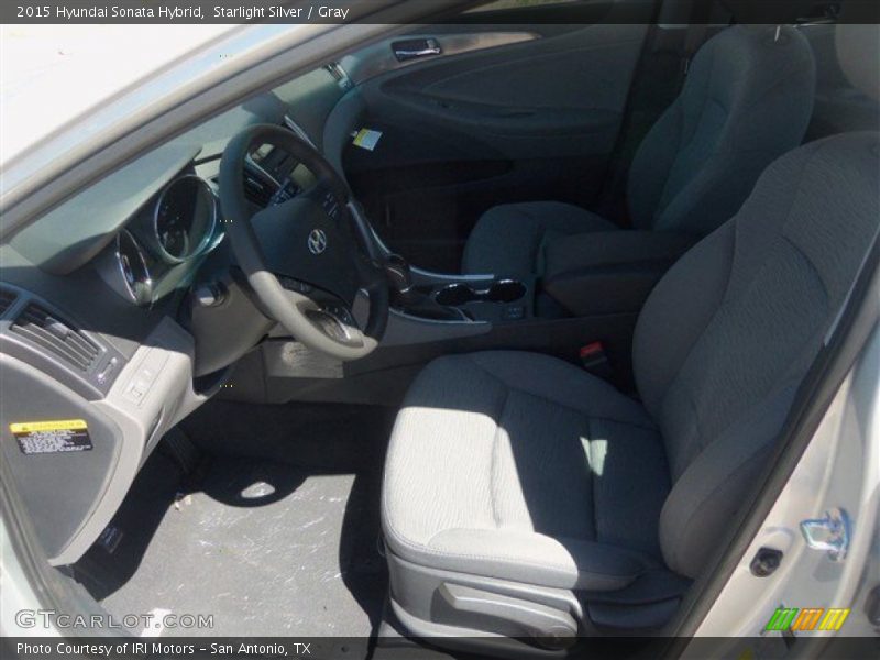 Starlight Silver / Gray 2015 Hyundai Sonata Hybrid