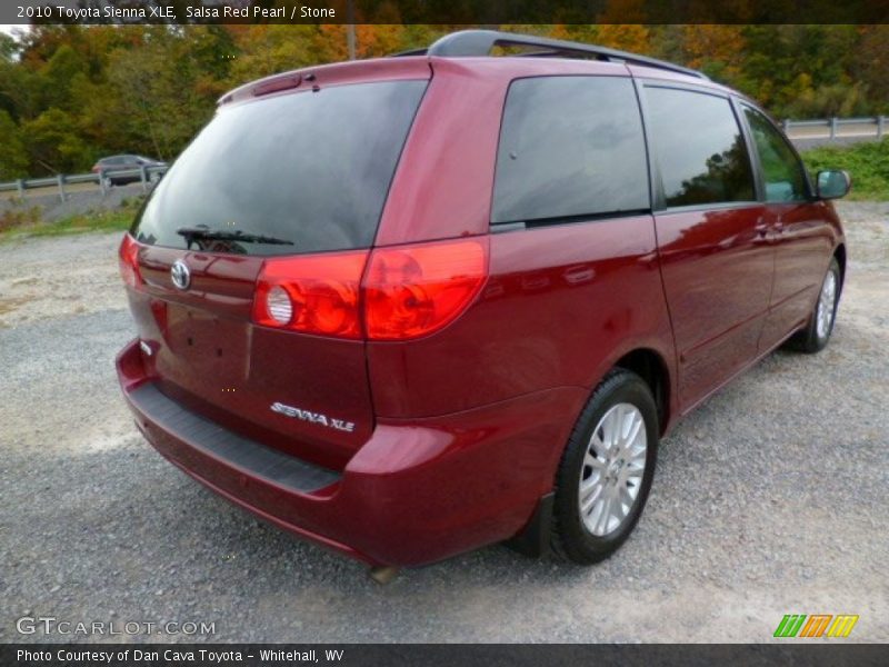 Salsa Red Pearl / Stone 2010 Toyota Sienna XLE