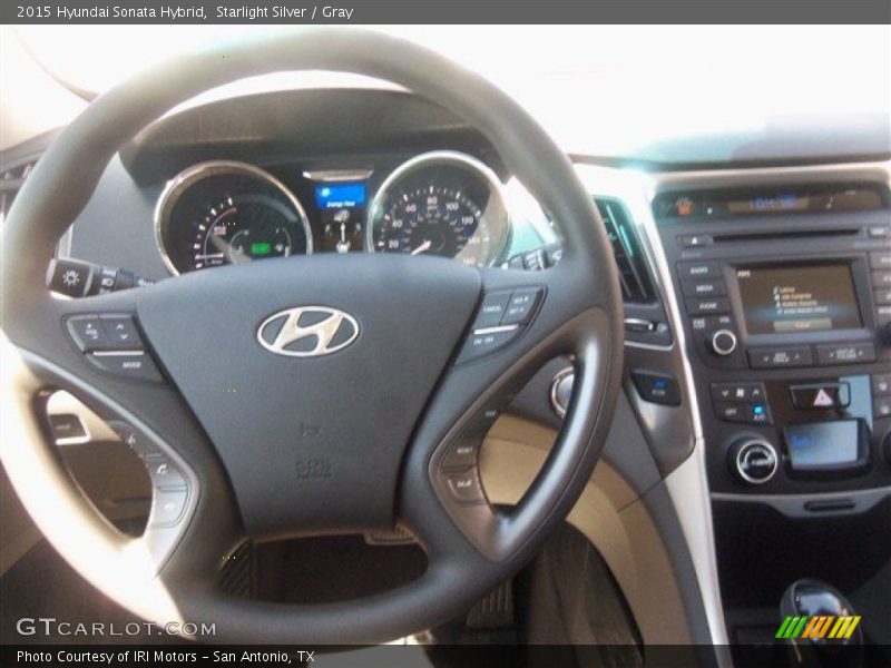 Starlight Silver / Gray 2015 Hyundai Sonata Hybrid