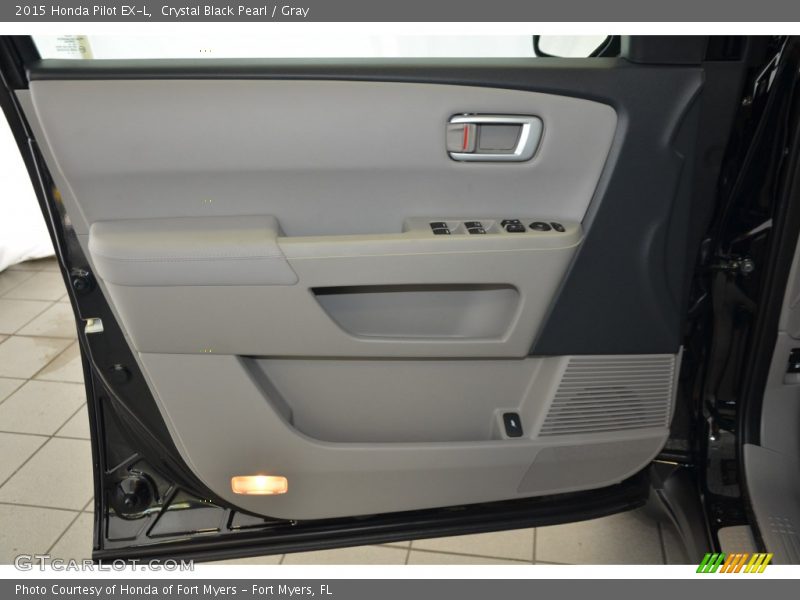 Crystal Black Pearl / Gray 2015 Honda Pilot EX-L