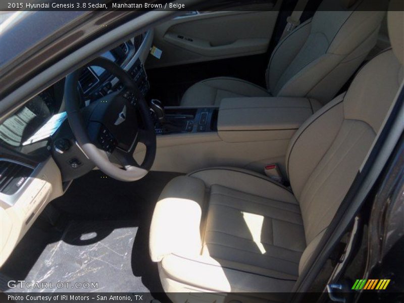 Manhattan Brown / Beige 2015 Hyundai Genesis 3.8 Sedan