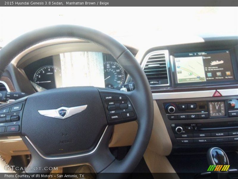 Manhattan Brown / Beige 2015 Hyundai Genesis 3.8 Sedan