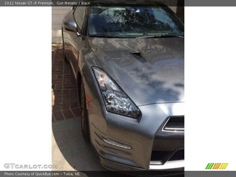 Gun Metallic / Black 2012 Nissan GT-R Premium