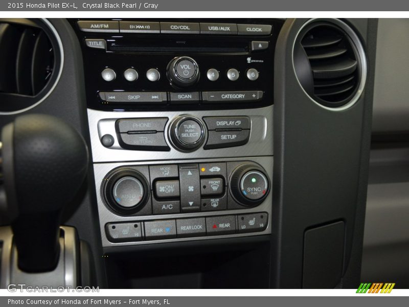 Crystal Black Pearl / Gray 2015 Honda Pilot EX-L