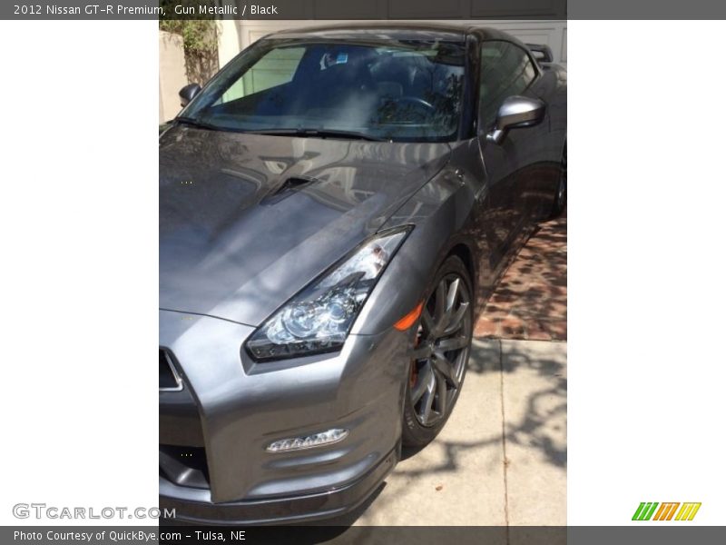 Gun Metallic / Black 2012 Nissan GT-R Premium