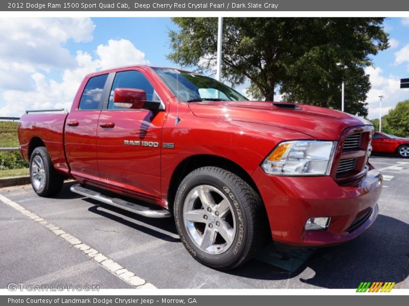 Deep Cherry Red Crystal Pearl / Dark Slate Gray 2012 Dodge Ram 1500 Sport Quad Cab