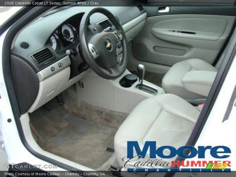 Summit White / Gray 2008 Chevrolet Cobalt LT Sedan