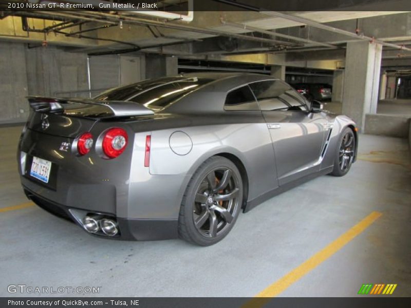 Gun Metallic / Black 2010 Nissan GT-R Premium