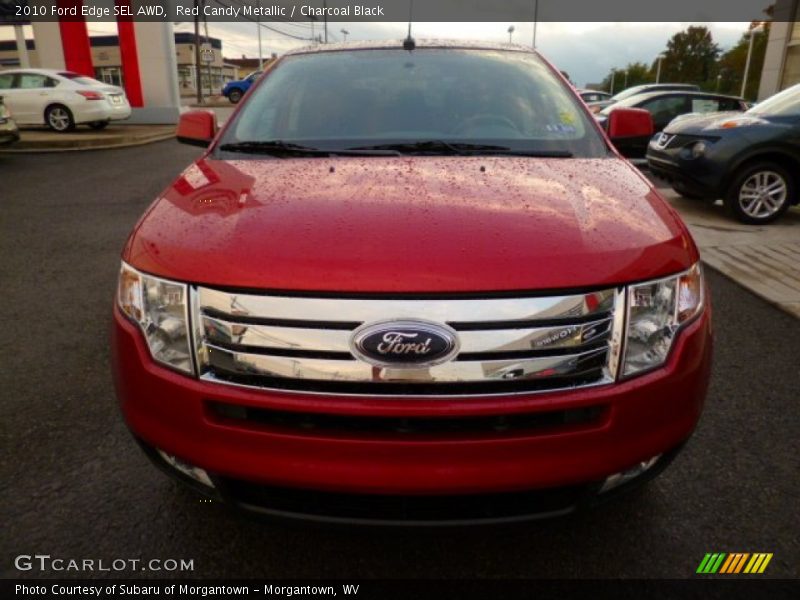 Red Candy Metallic / Charcoal Black 2010 Ford Edge SEL AWD