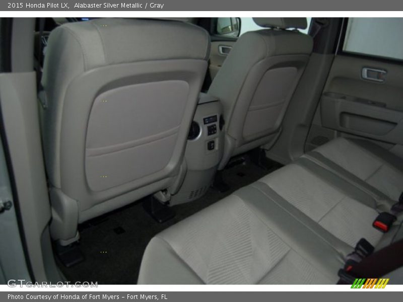 Alabaster Silver Metallic / Gray 2015 Honda Pilot LX