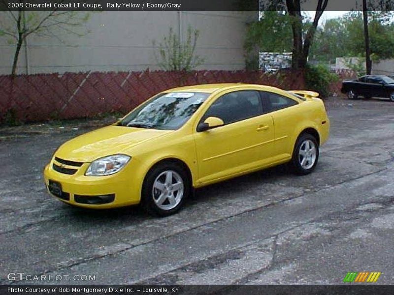 Rally Yellow / Ebony/Gray 2008 Chevrolet Cobalt LT Coupe