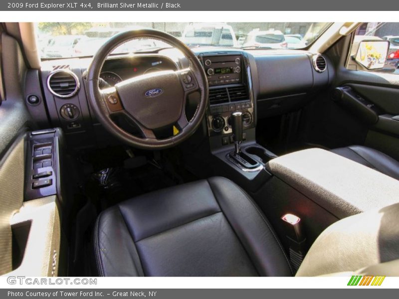 Brilliant Silver Metallic / Black 2009 Ford Explorer XLT 4x4