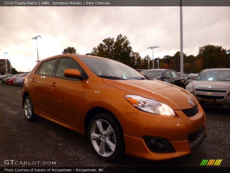Sundance Metallic / Dark Charcoal 2010 Toyota Matrix S AWD