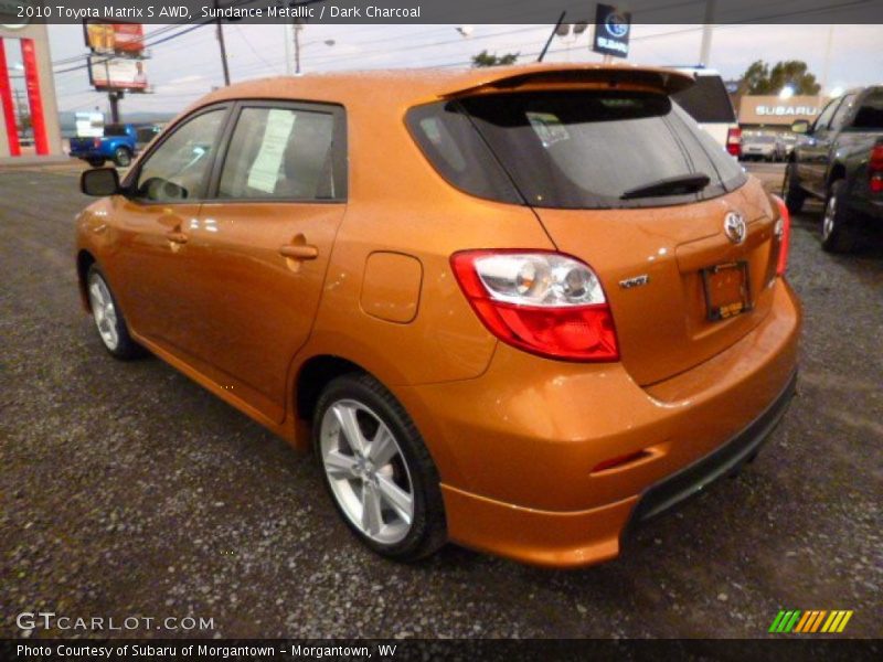 Sundance Metallic / Dark Charcoal 2010 Toyota Matrix S AWD