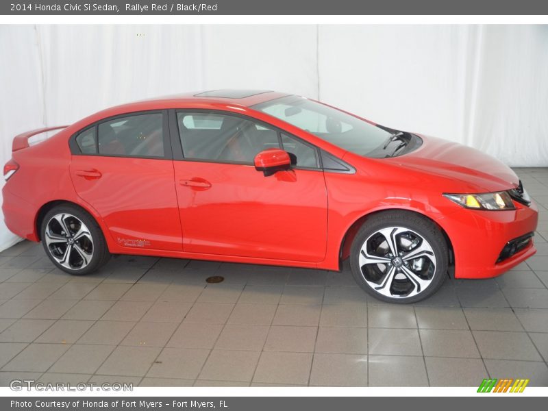 Rallye Red / Black/Red 2014 Honda Civic Si Sedan