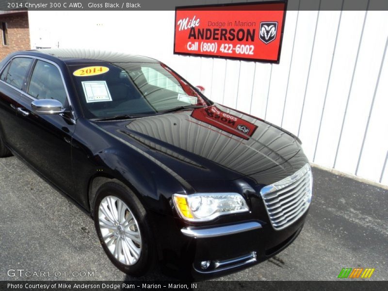 Gloss Black / Black 2014 Chrysler 300 C AWD