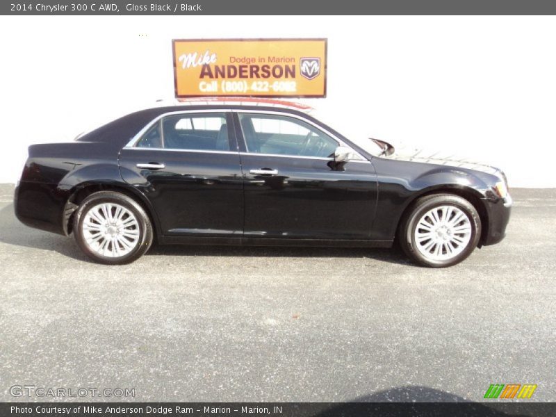 Gloss Black / Black 2014 Chrysler 300 C AWD