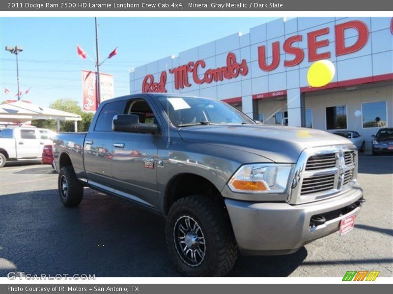 Mineral Gray Metallic / Dark Slate 2011 Dodge Ram 2500 HD Laramie Longhorn Crew Cab 4x4