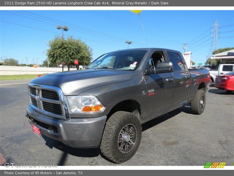 Mineral Gray Metallic / Dark Slate 2011 Dodge Ram 2500 HD Laramie Longhorn Crew Cab 4x4