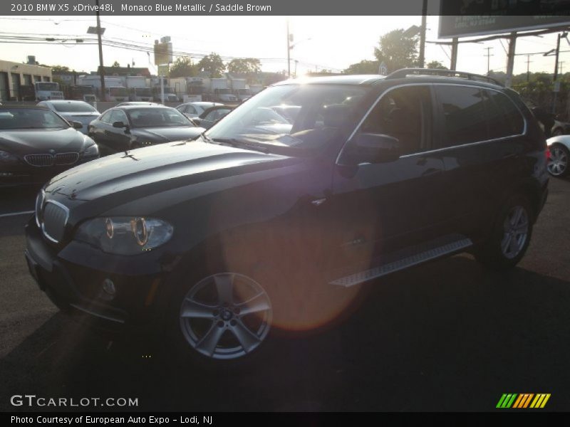 Monaco Blue Metallic / Saddle Brown 2010 BMW X5 xDrive48i
