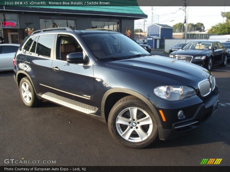Monaco Blue Metallic / Saddle Brown 2010 BMW X5 xDrive48i