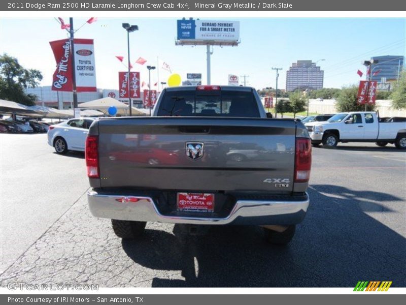 Mineral Gray Metallic / Dark Slate 2011 Dodge Ram 2500 HD Laramie Longhorn Crew Cab 4x4