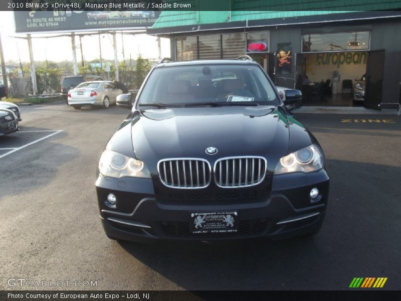 Monaco Blue Metallic / Saddle Brown 2010 BMW X5 xDrive48i