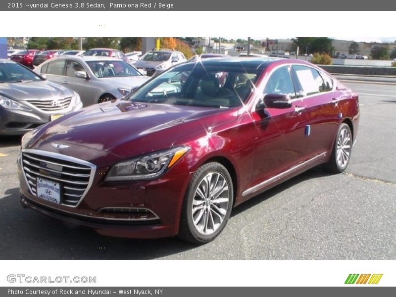Pamplona Red / Beige 2015 Hyundai Genesis 3.8 Sedan