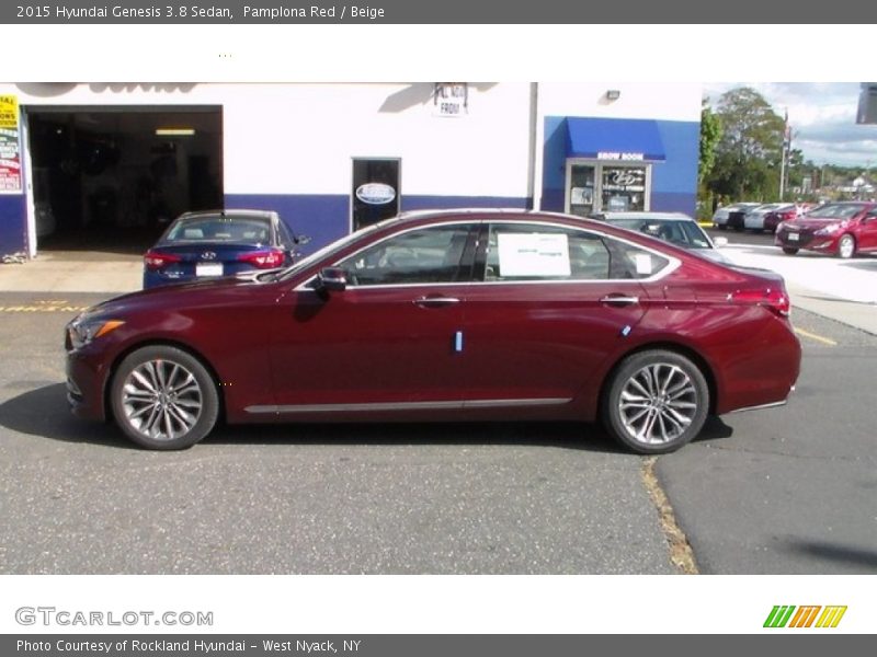 Pamplona Red / Beige 2015 Hyundai Genesis 3.8 Sedan